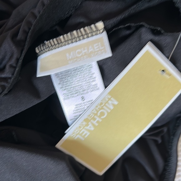 NWT swimwear by Michael Kors Logo Ring Halter Blouson. One piece, size 8. - Picture 7 of 8